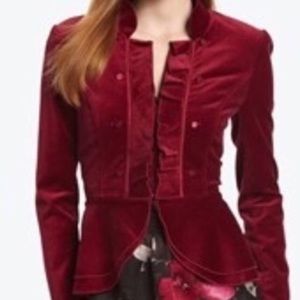 White House Black Market dynasty velvet jacket